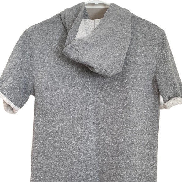 Treasure & Bond Short Sleeve Pullover Sweatshirt Hoodie Nordstrom Large 10-12 - Picture 8 of 9